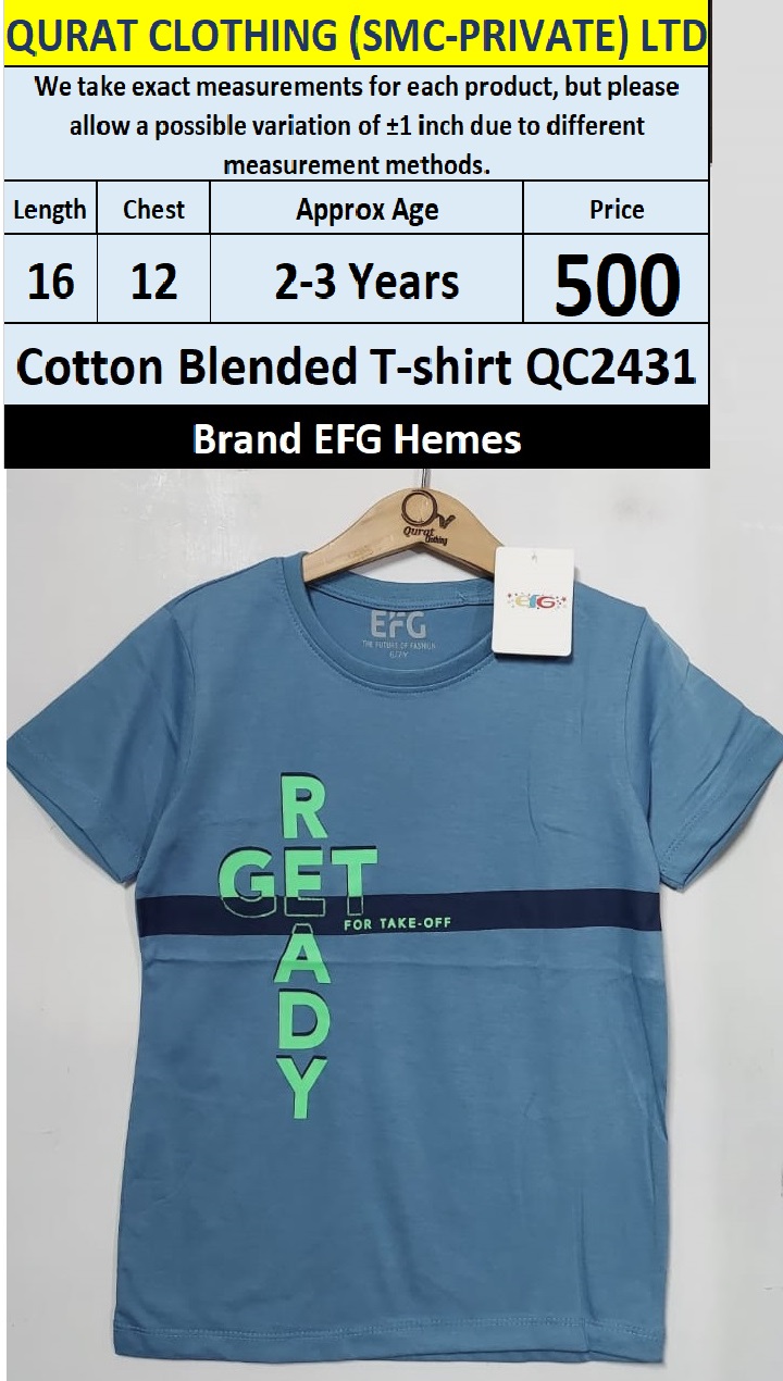 EFG Hemes Brand Cotton Blended T-shirt QC2431