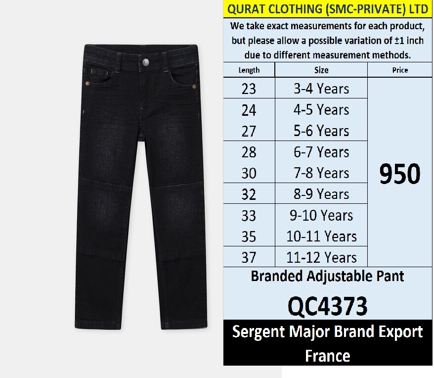 Sergent Major Brand Adjustable Pant Export France - QC4373