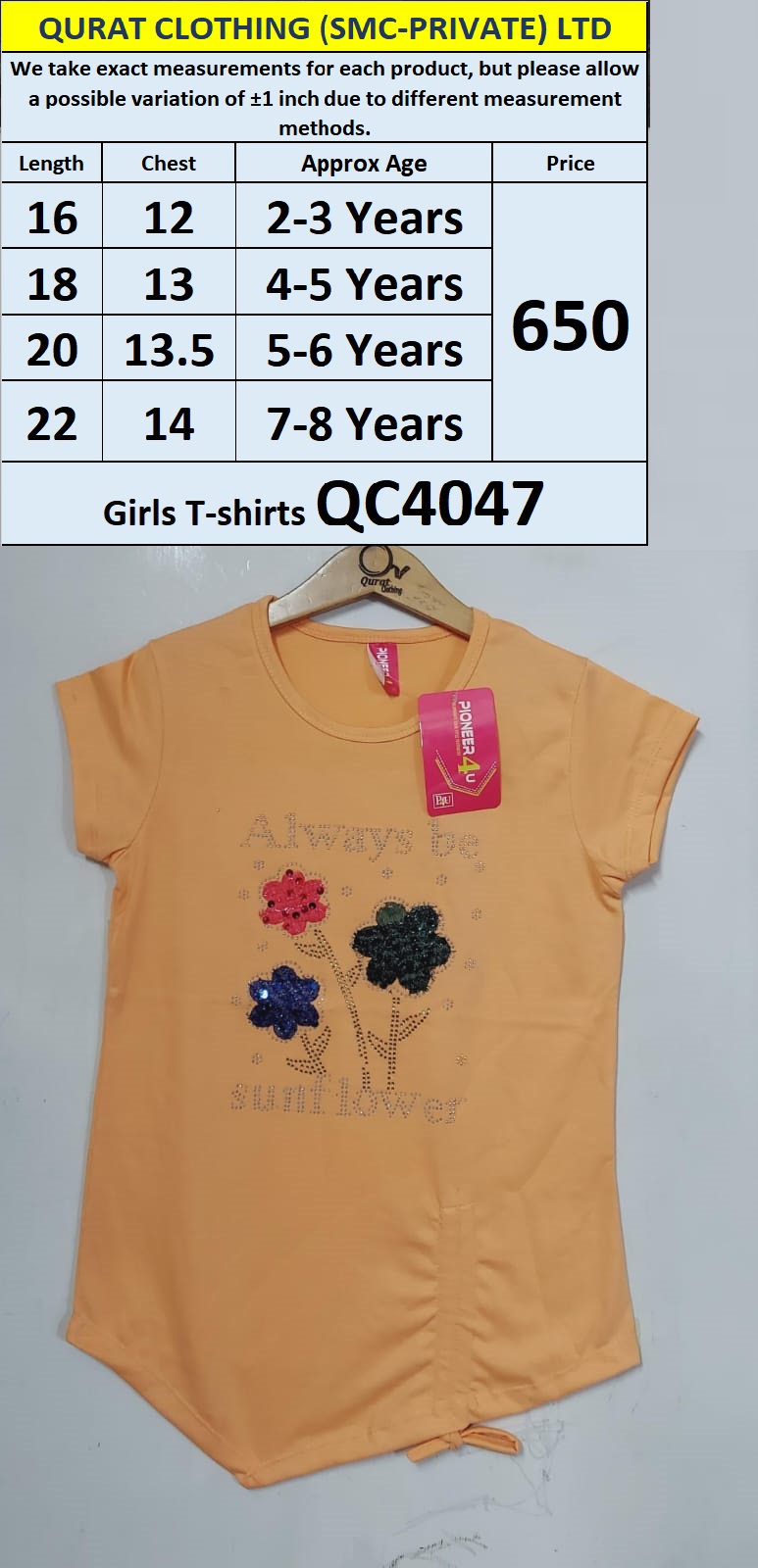 Girls T-shirts QC4047