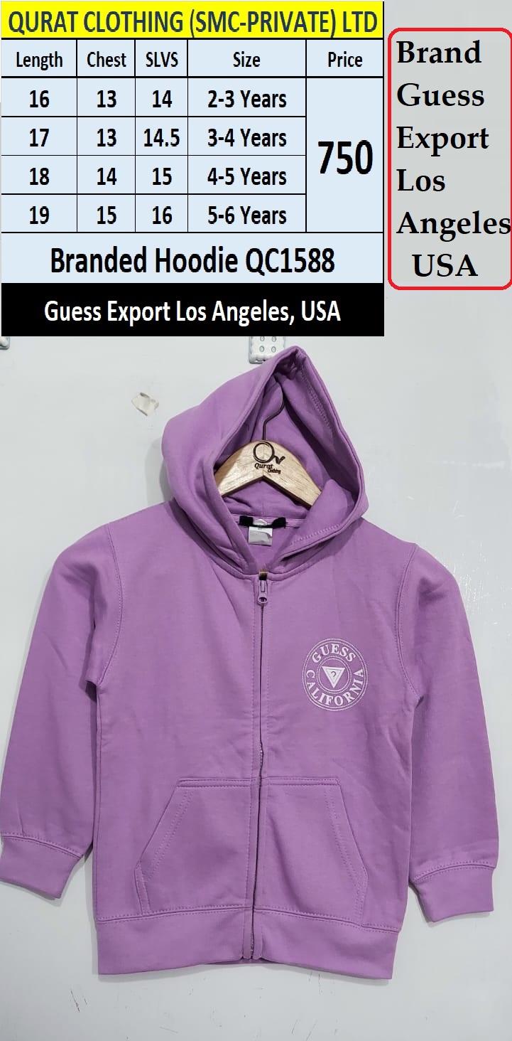 Guess Brand Zipper QC1588, Export Los Angeles, USA