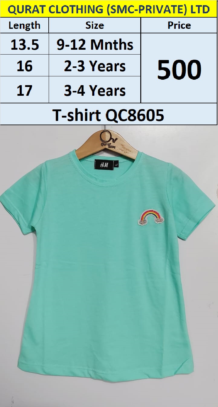 Aqua Blue Rainbow T-shirt QC8605