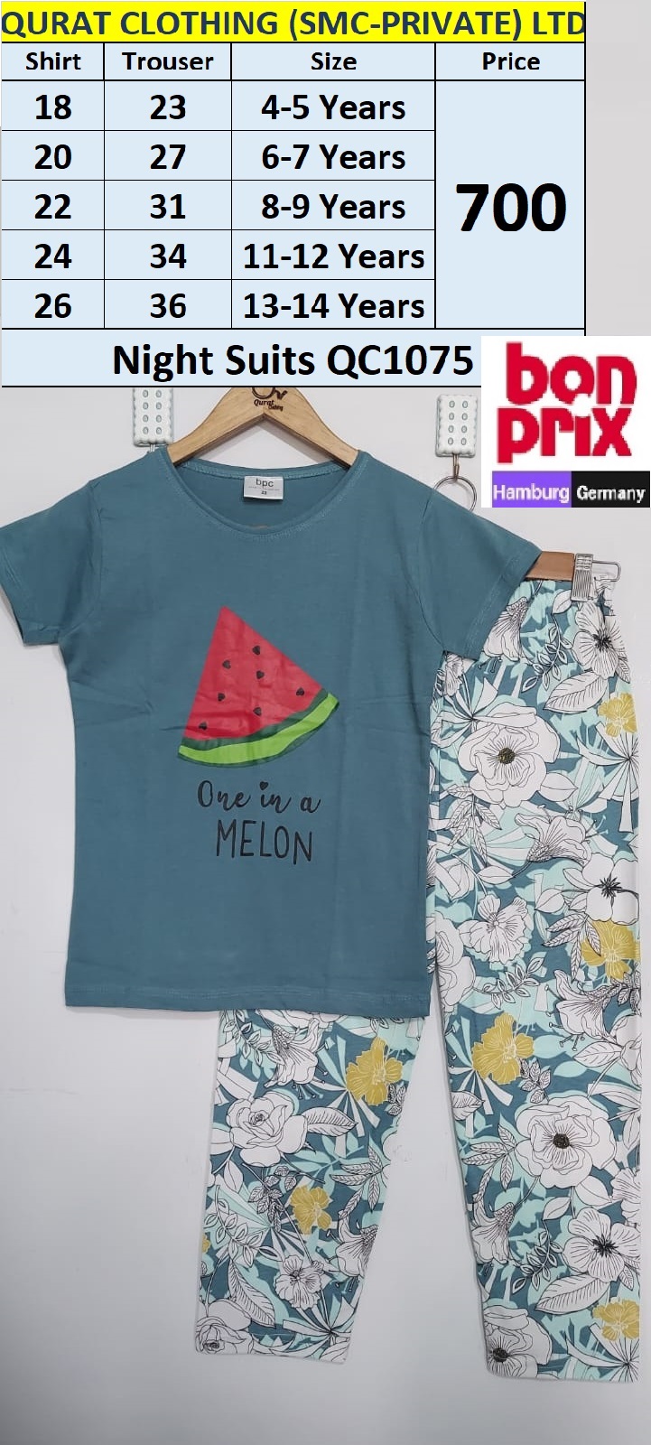 BPC Brand Melon Print Night Suit QC1075