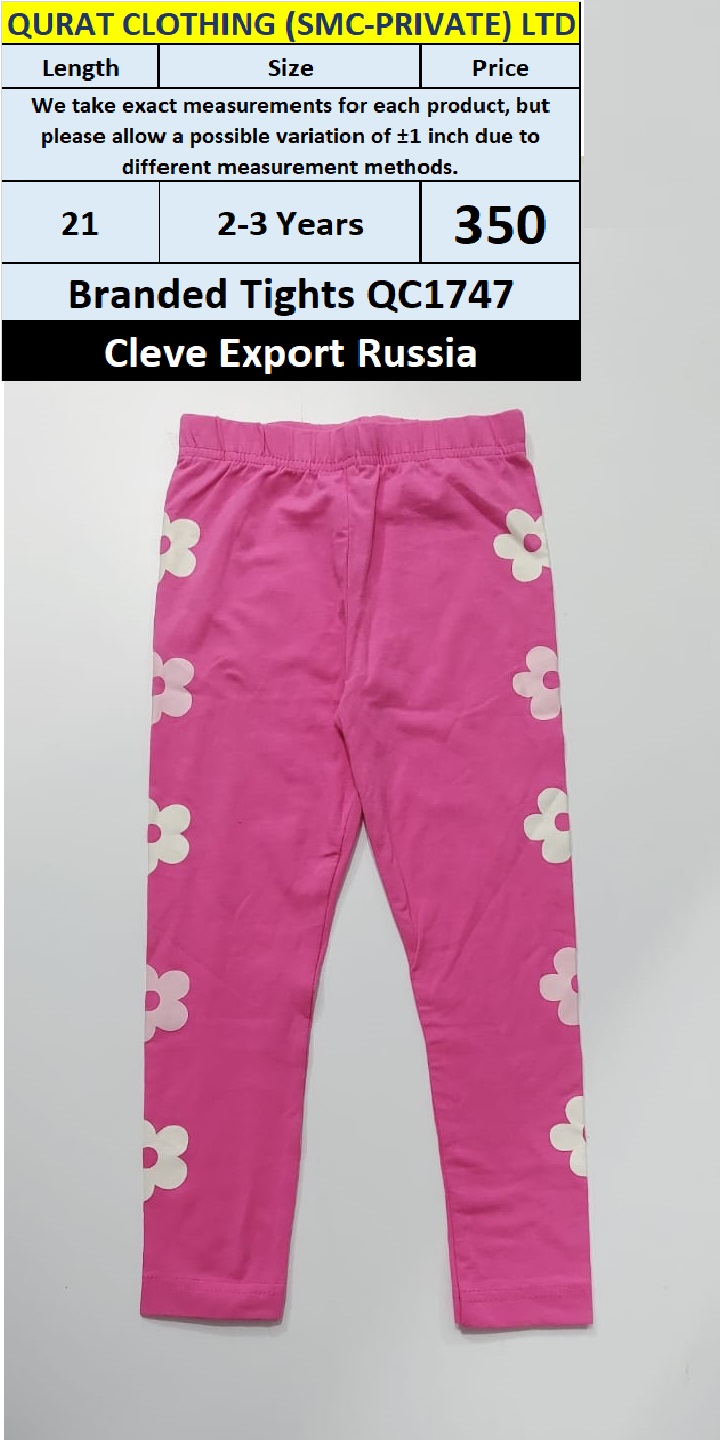 Cleve Brand Pink Tights QC1747 Export Russia 