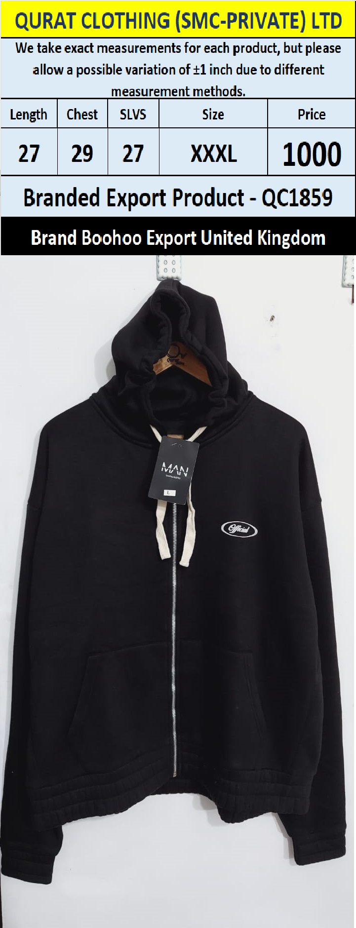 Branded Export Product QC1859 Export United Kingdom