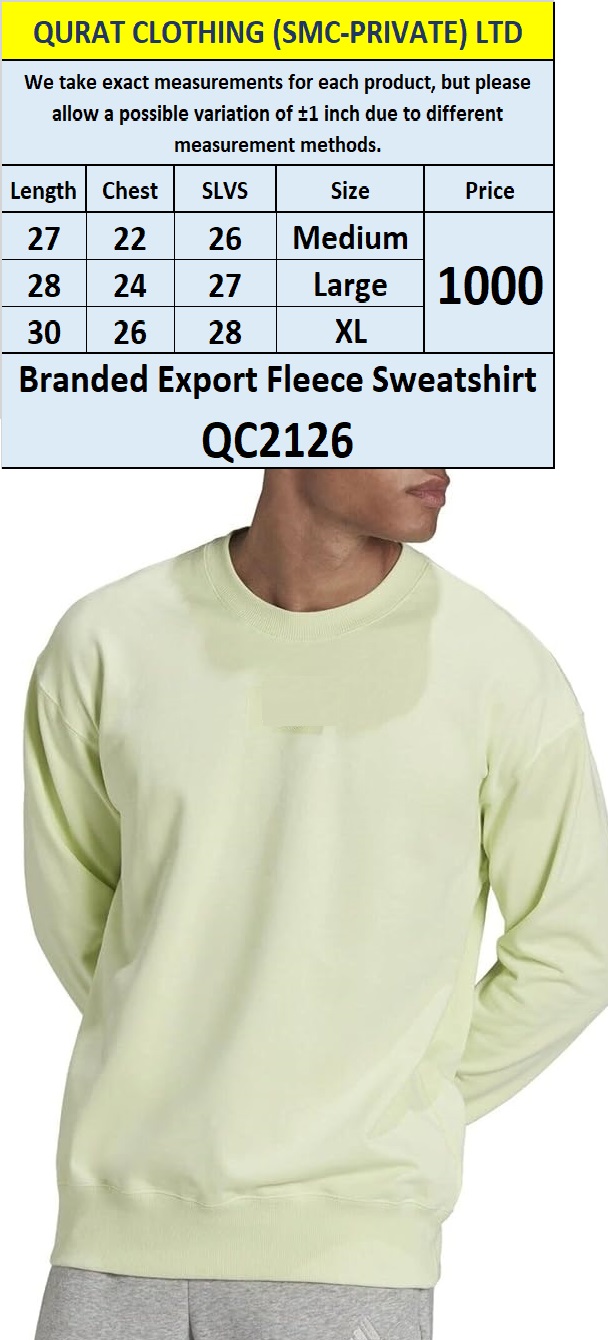 Branded Export Fleece Sweatshirt QC2126