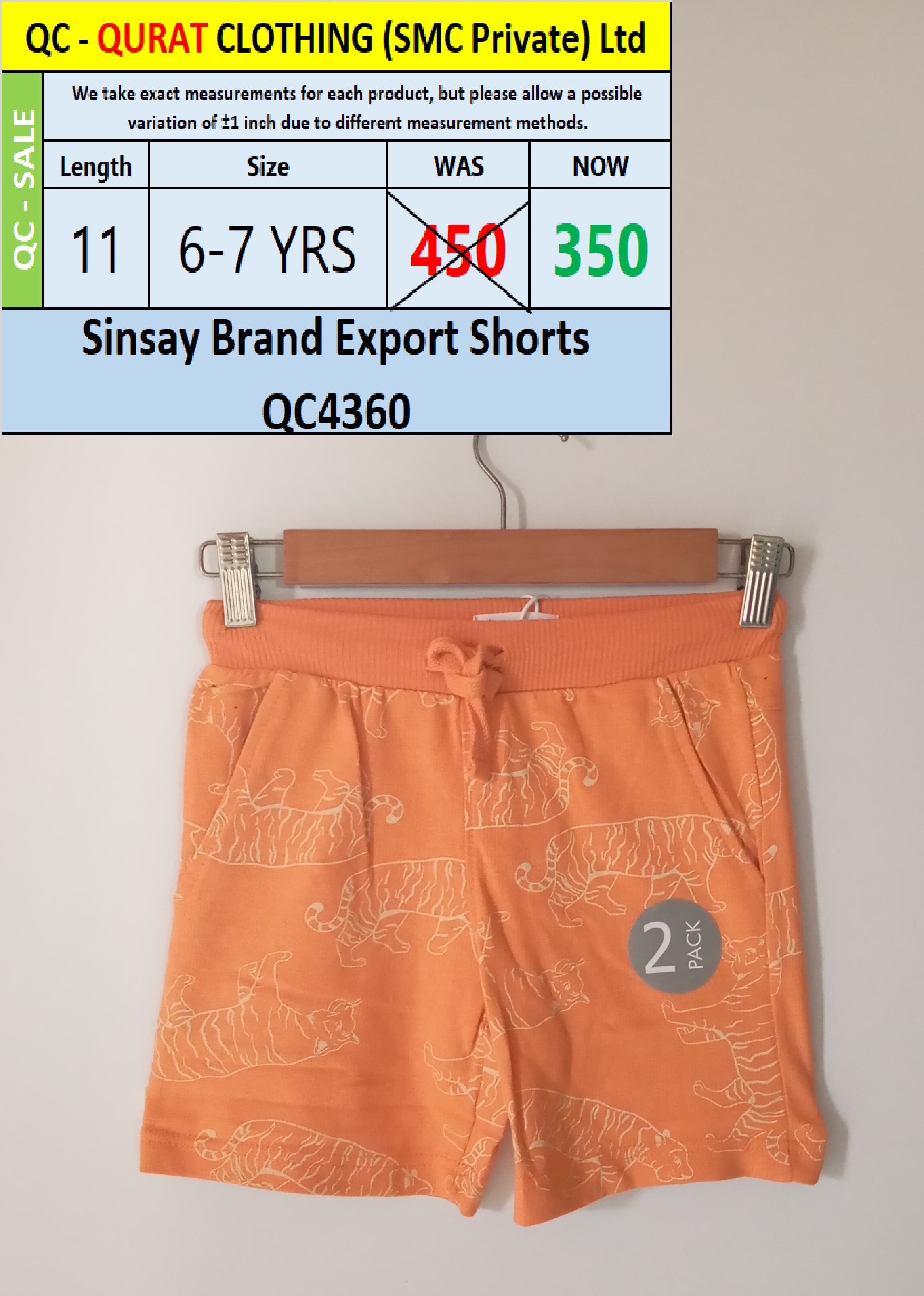 Sinsay Brand Export Shorts QC4360