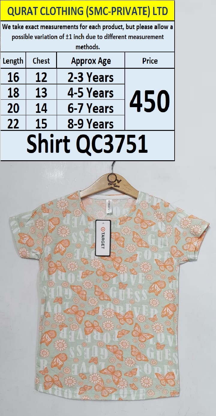 Flowers & Butterflies Print Shirt QC3751