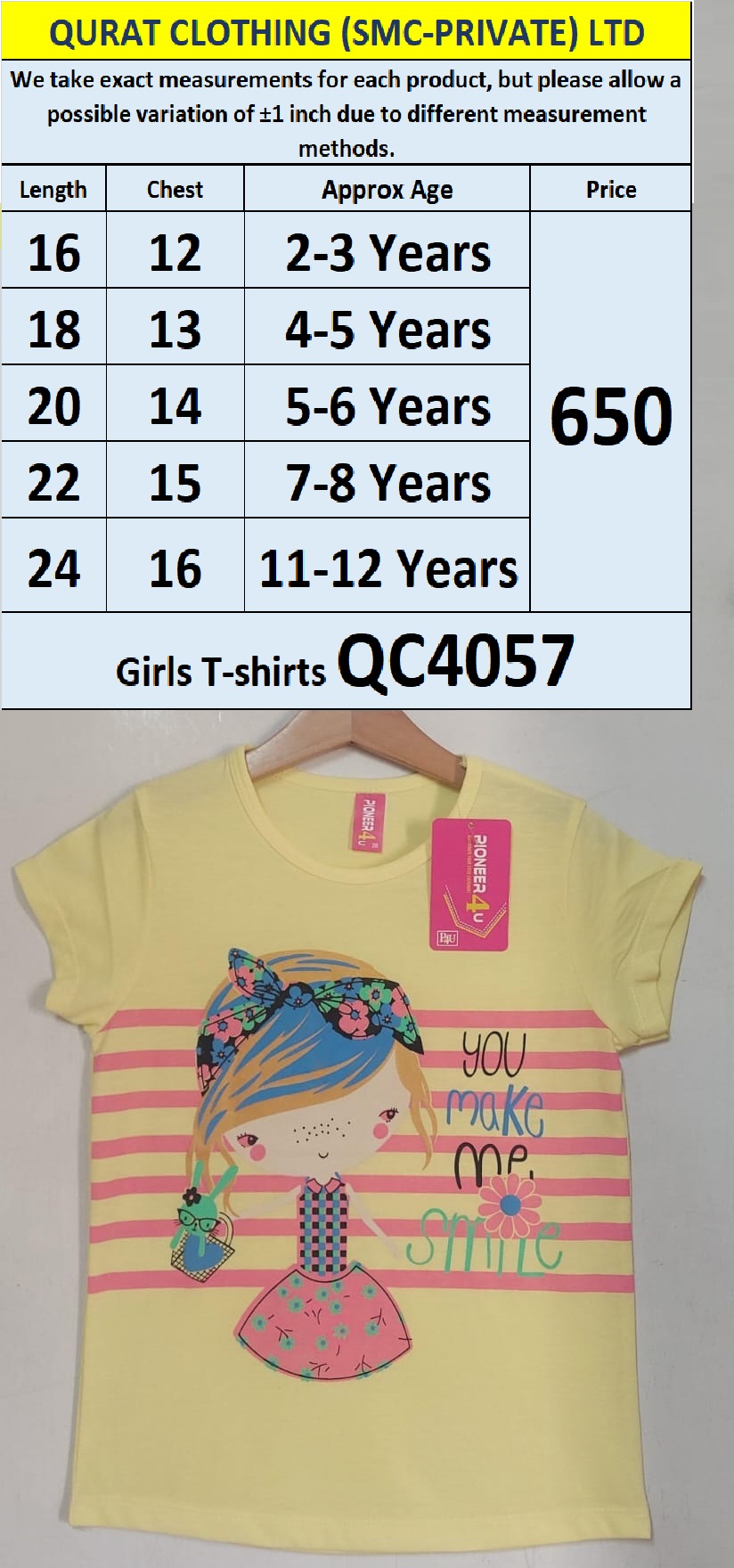 Girls T-shirts QC4057