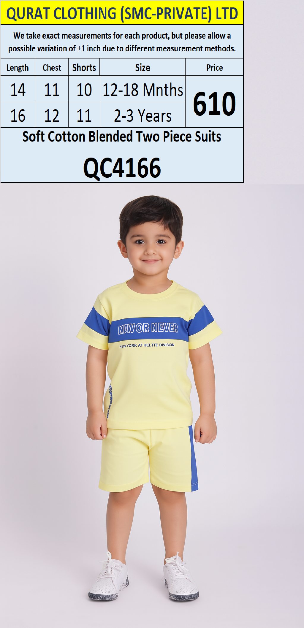 Soft Cotton Blended Two Piece Suits QC4166