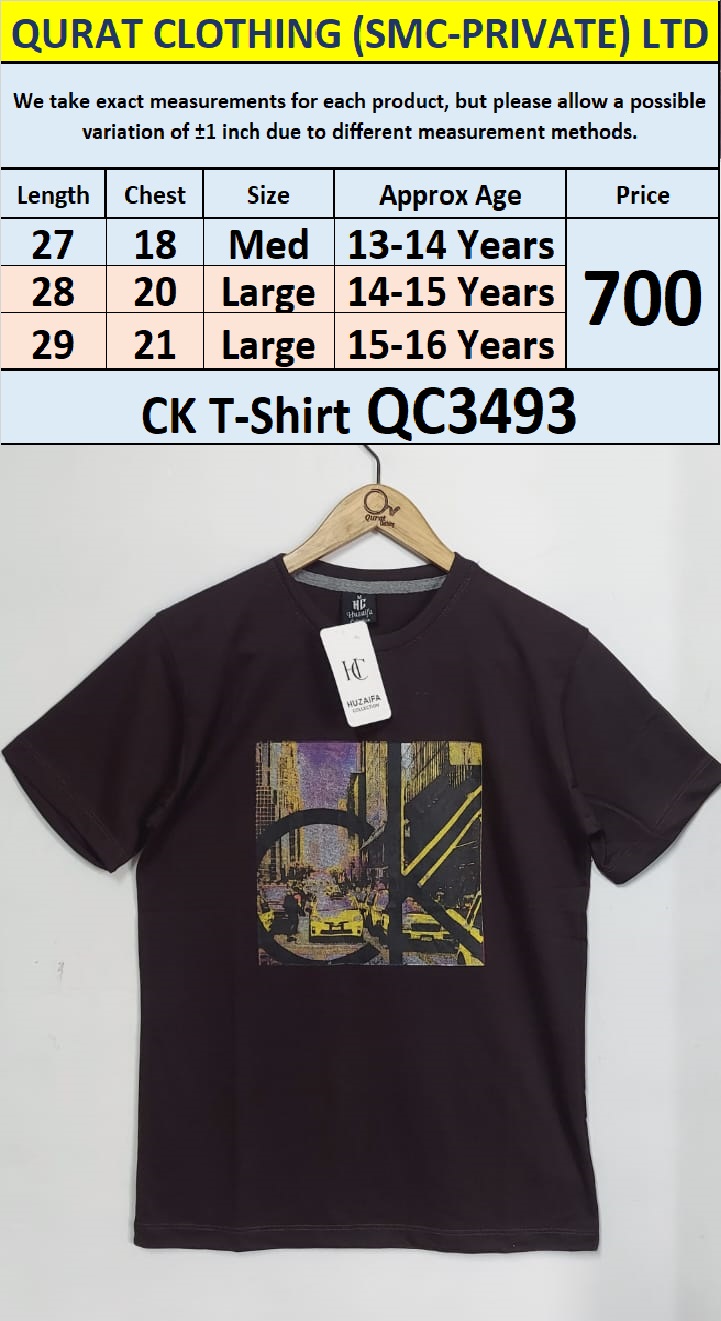 Soft Cotton Blended CK - T-Shirt QC3493