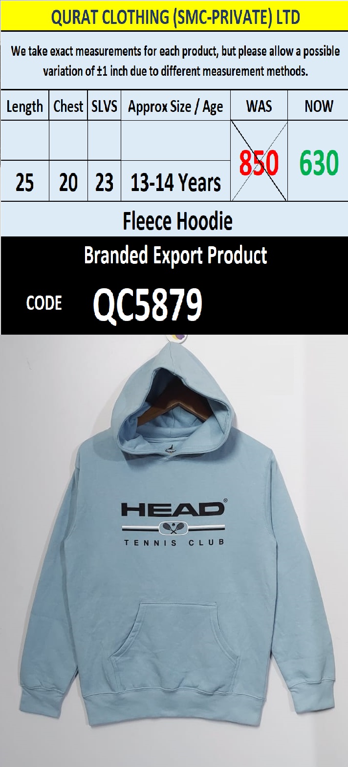 Top International Branded Export Hoodie / Sweatshirt Products - QC5879