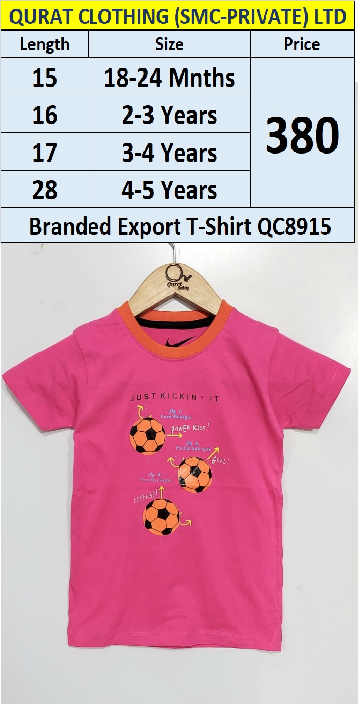 Branded Export T-shirt QC8915