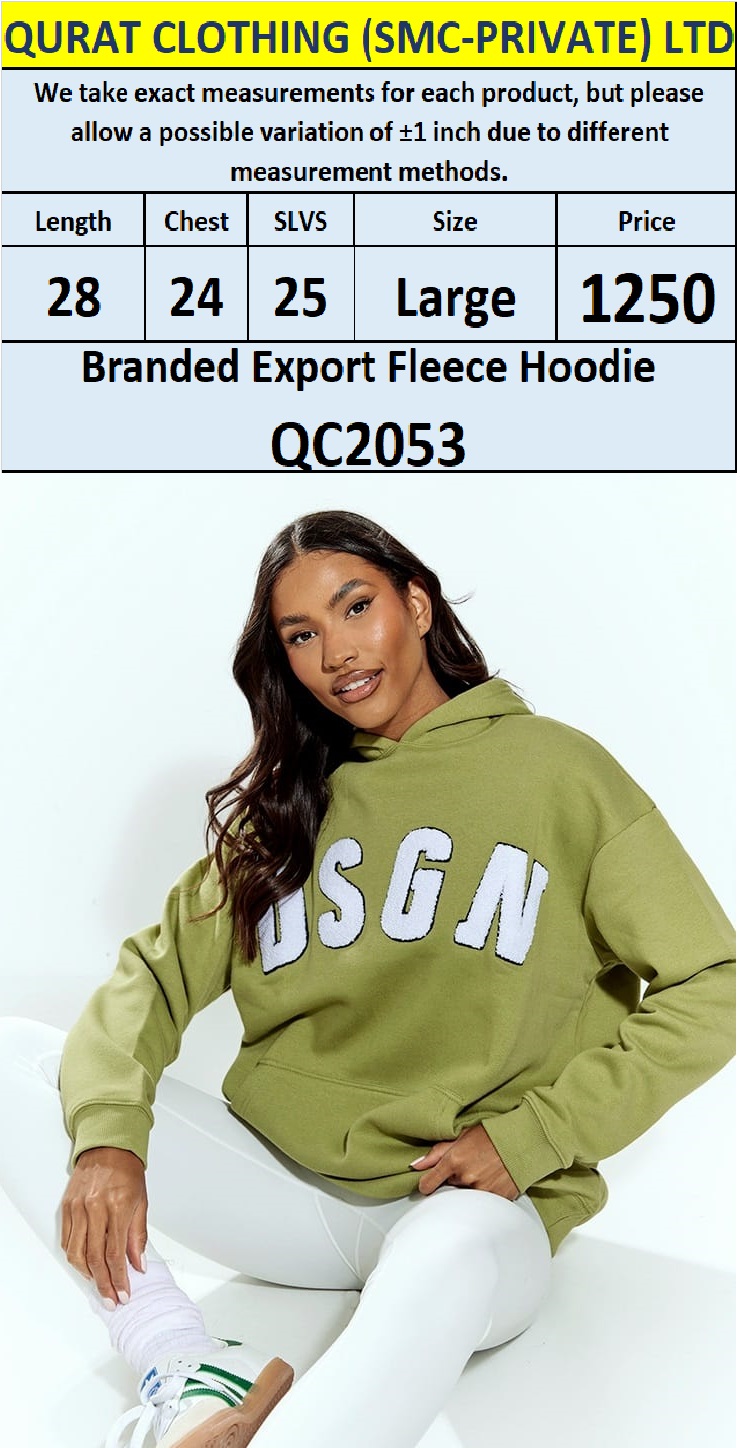 Branded Export Fleece Hoodie QC2053