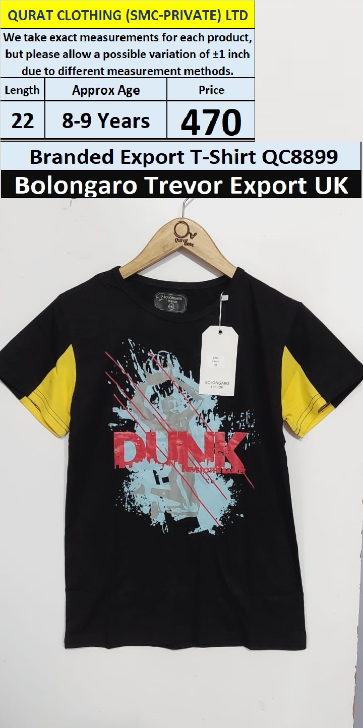 Bolongaro Trevor Branded T-Shirt QC8899 Export United Kingdom