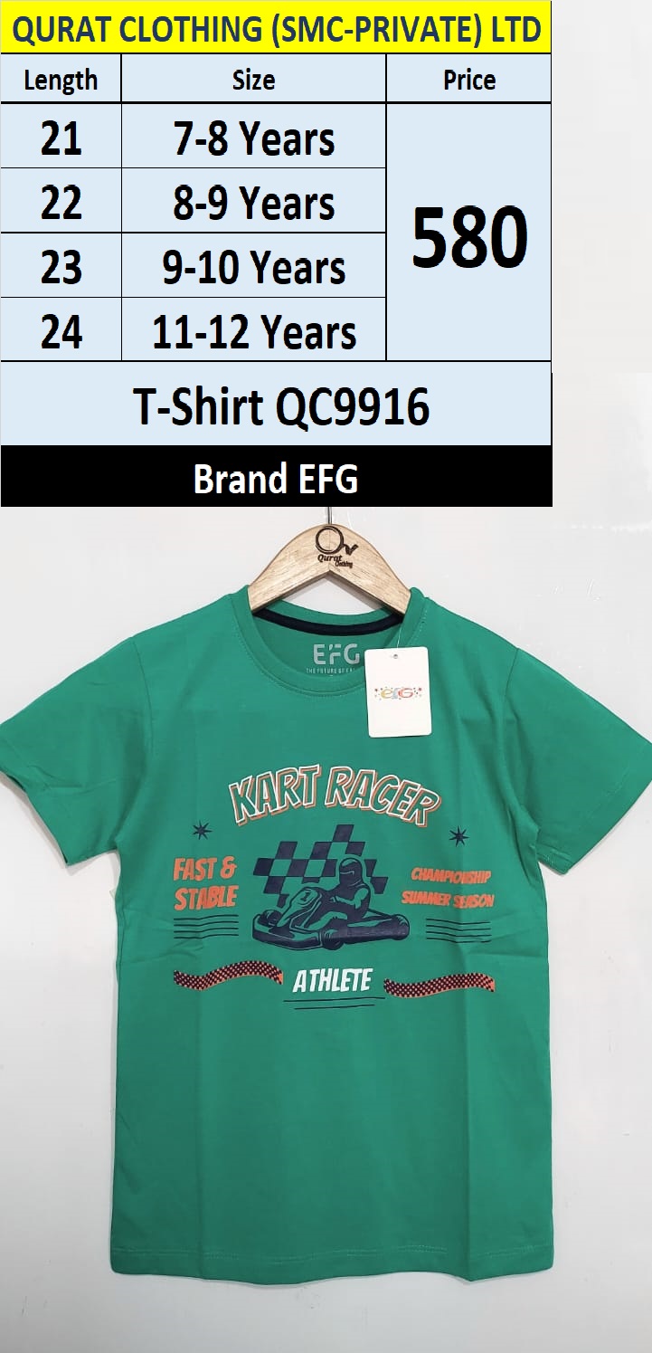 EFG Brand Kart Racer Athlete T-Shirt QC9916