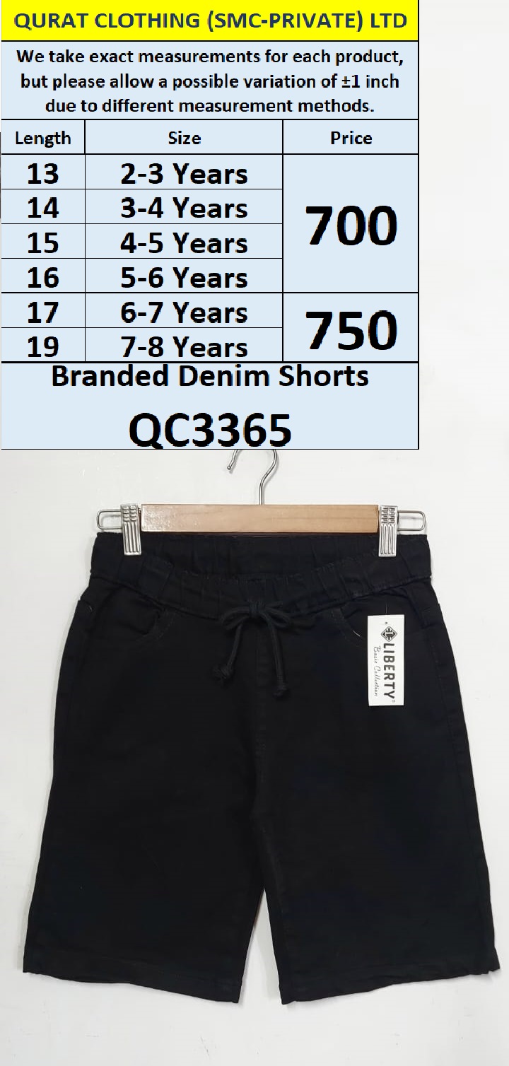 Branded Denim Shorts QC3365