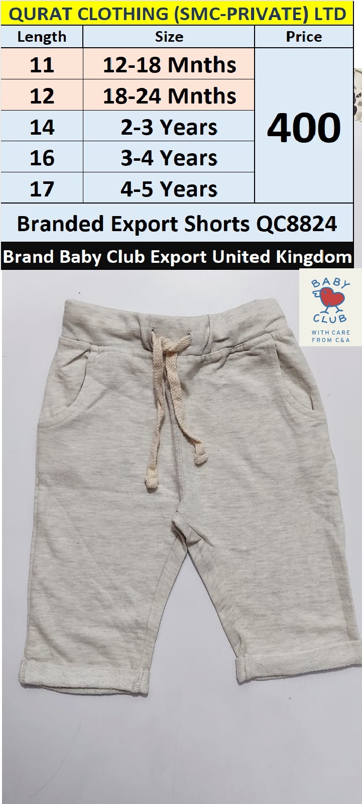 Baby Club Brand Export Shorts QC8824 Export United Kingdom