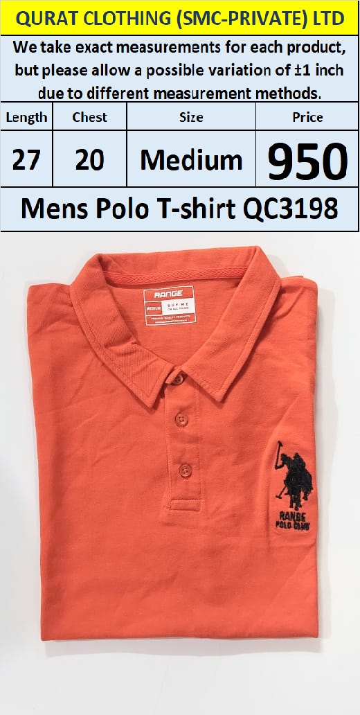 Branded Men's T-Shirt QC3198 - Export Product