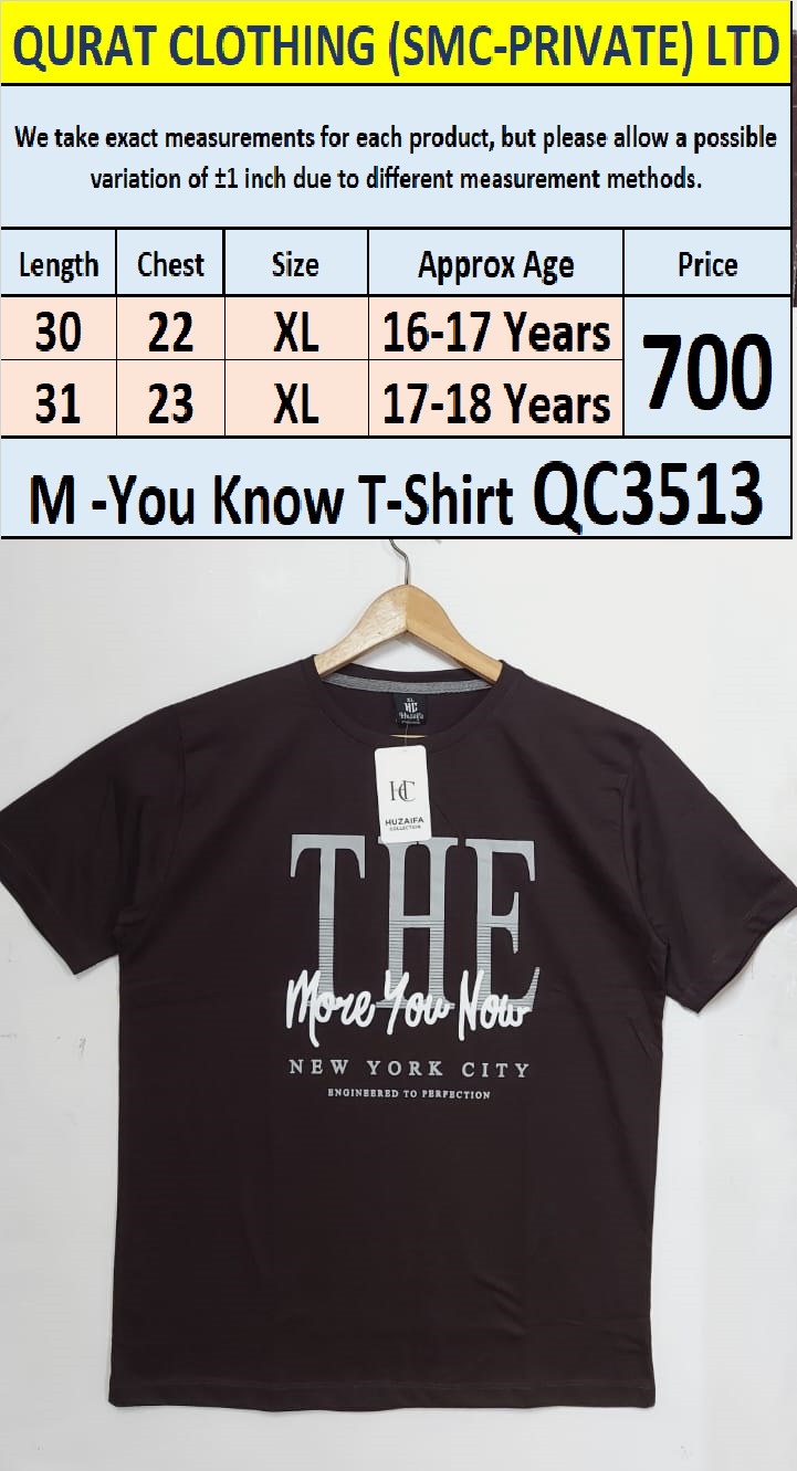 Soft Cotton Blended The More You Know - T-Shirt QC3513