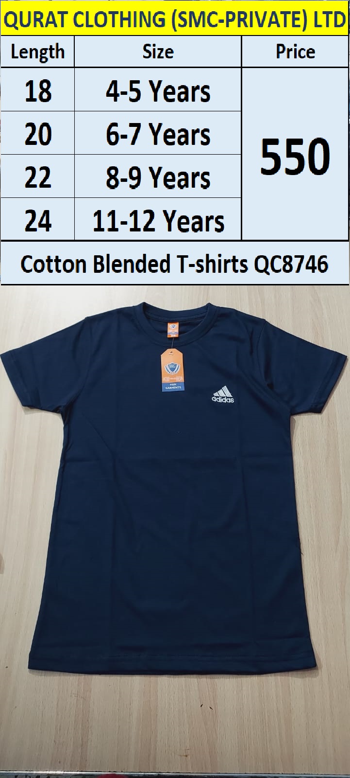 Cotton Blended T-shirt QC8746