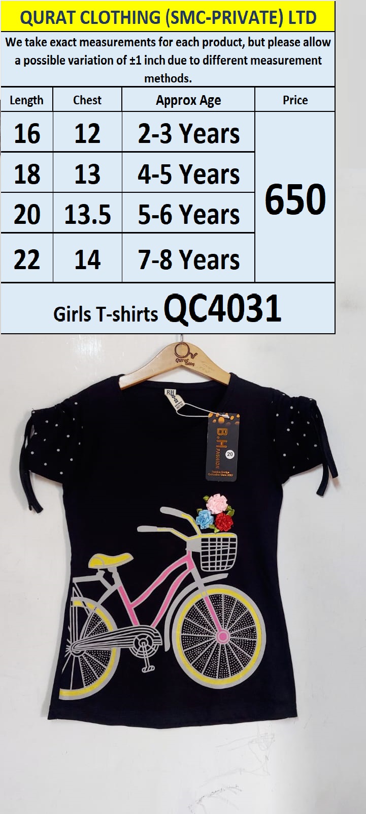 Girls T-shirts QC4031