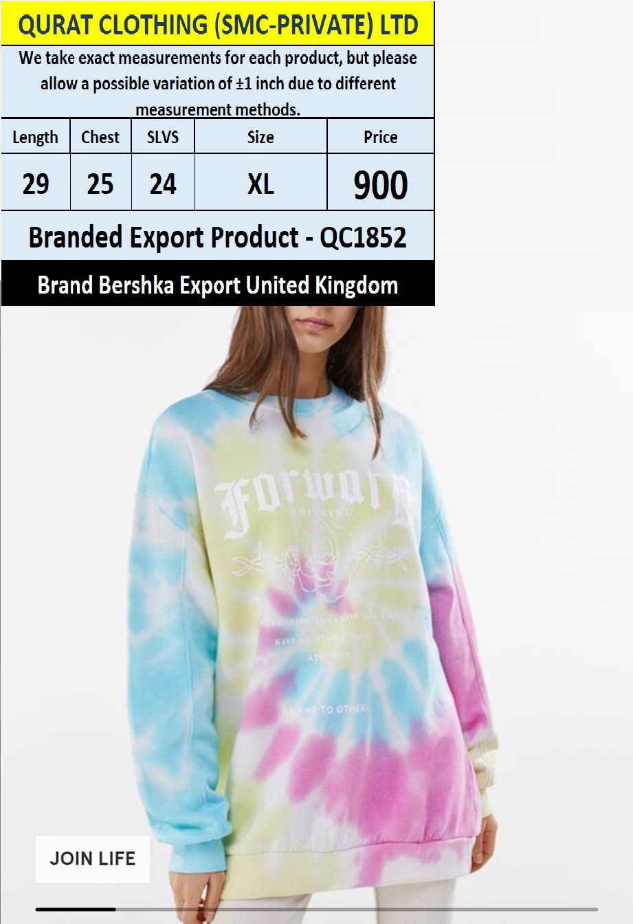 Branded Export Product QC1852 Export United Kingdom