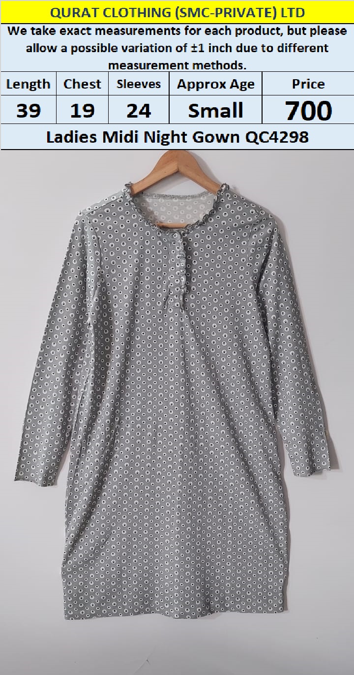 Branded Export Midi Nightgown QC4298