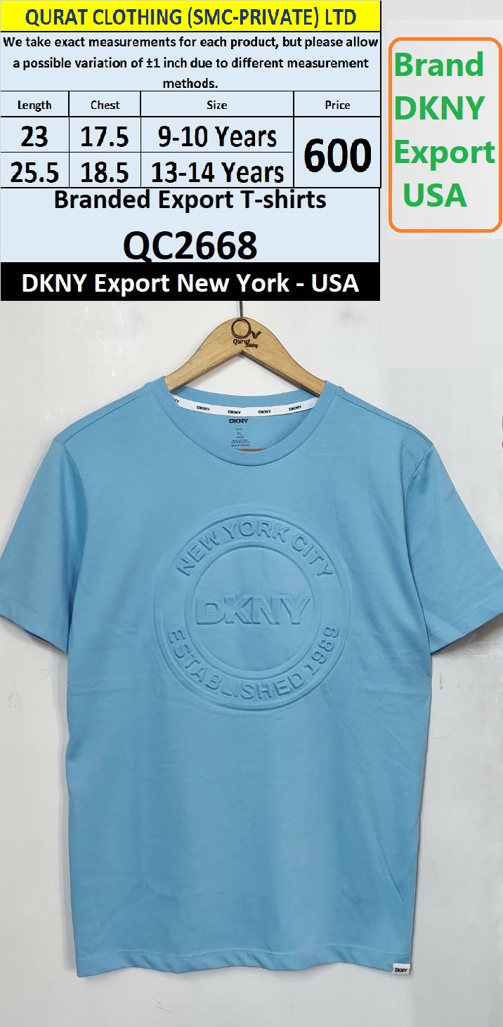 DKNY Brand T-shirt QC2668 Export New York - USA