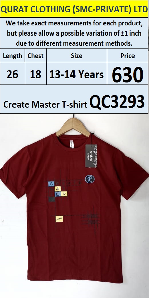 Create Master T-shirt QC3293
