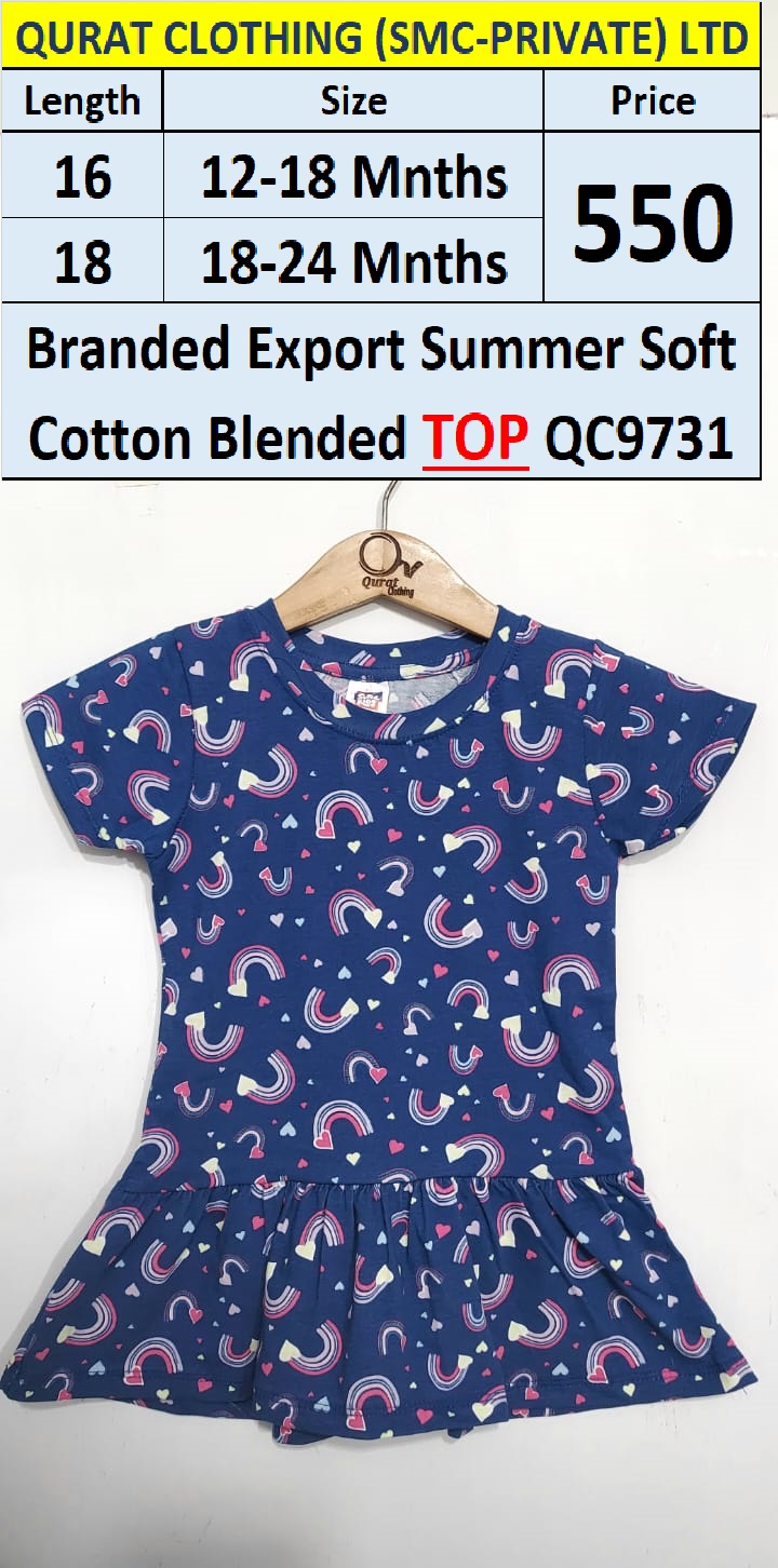 Branded Export Summer Soft Cotton Blended TOP QC9731