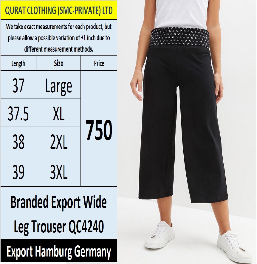 Branded Wide Leg Trouser QC4240