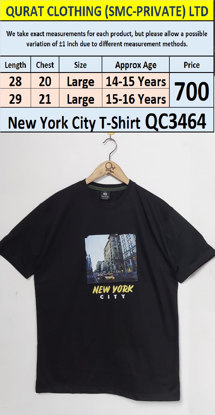 Soft Cotton Blended New York City T-Shirt QC3464