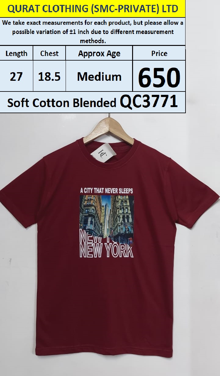 Soft Cotton Blended T-shirt QC3771