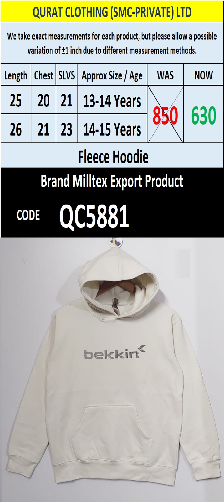 Top International Branded Export Hoodie / Sweatshirt Products - QC5881