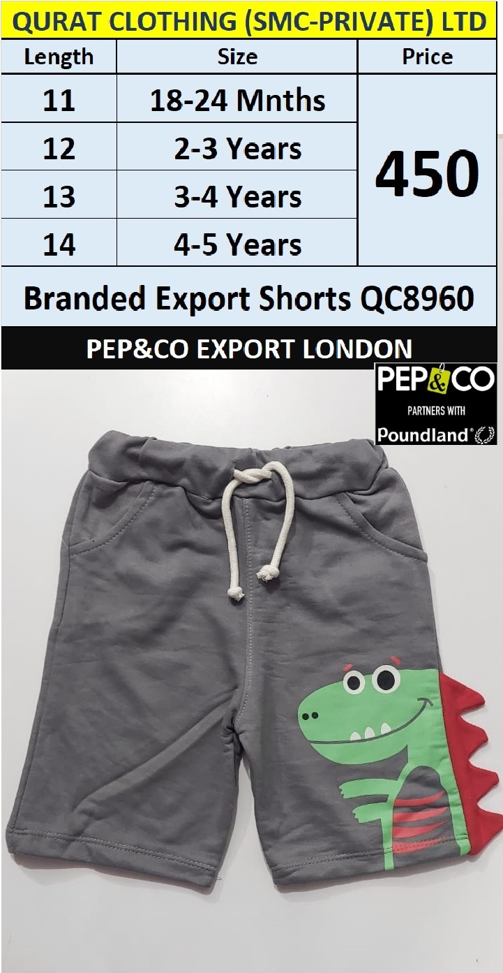 PEP&CO Branded Export Shorts QC8960 Export London