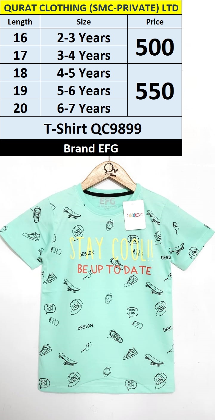 EFG Brand Stay Cool Be Up To Date  T-Shirt QC9899