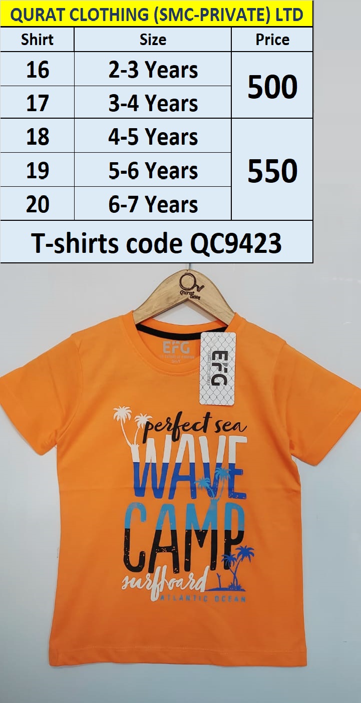 Perfect Sea Wave Camp T-shirts QC9423 Brand EFG