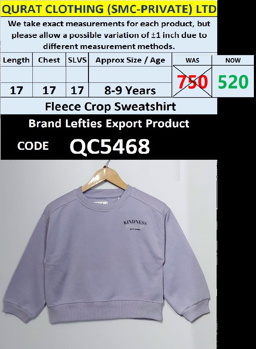 Brand Lefties Fleece Cropped Sweatshirt Export Europe - QC5468