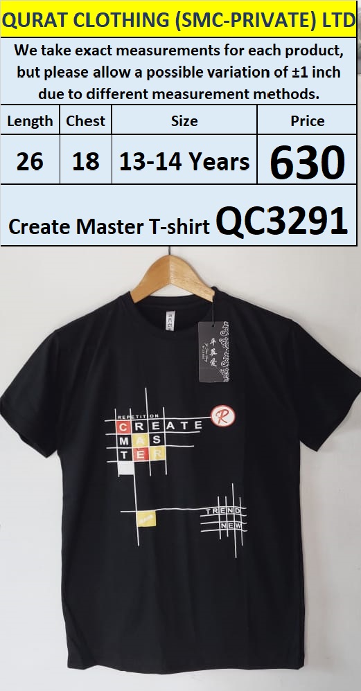 Create Master T-shirt QC3291