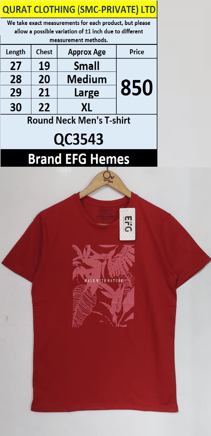 Round Neck Men's T-shirt QC3543
