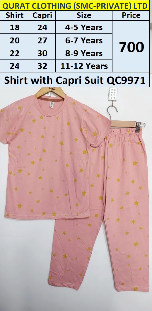 Bobbie Brooks Shirt with Capri Suit QC9971 