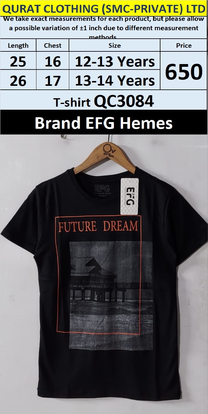EFG Hemes Brand Cotton Blended T-shirt QC3084
