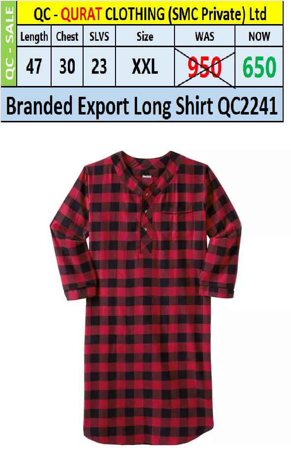 Branded Export Long Shirt QC2241