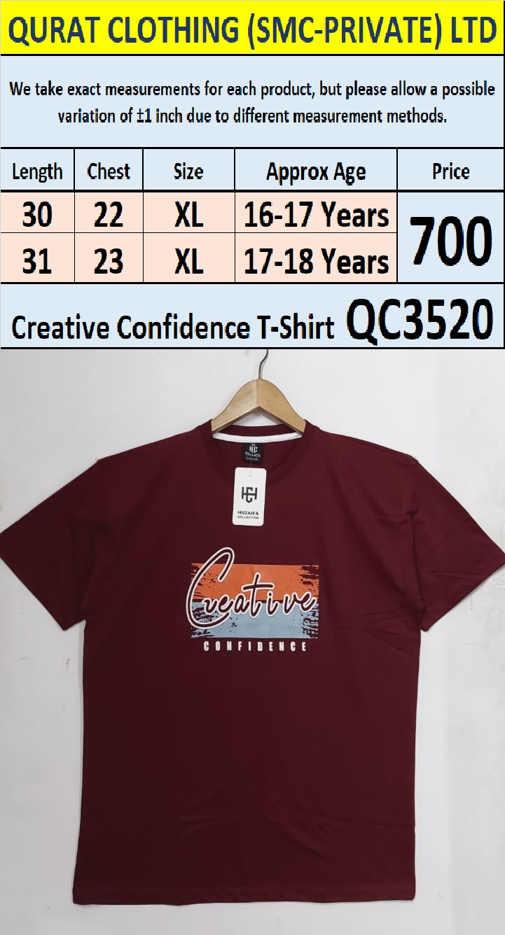 Soft Cotton Blended Creative ONE - T-Shirt QC3520
