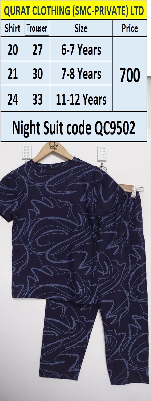 Beautiful Printed Night Suit QC9502