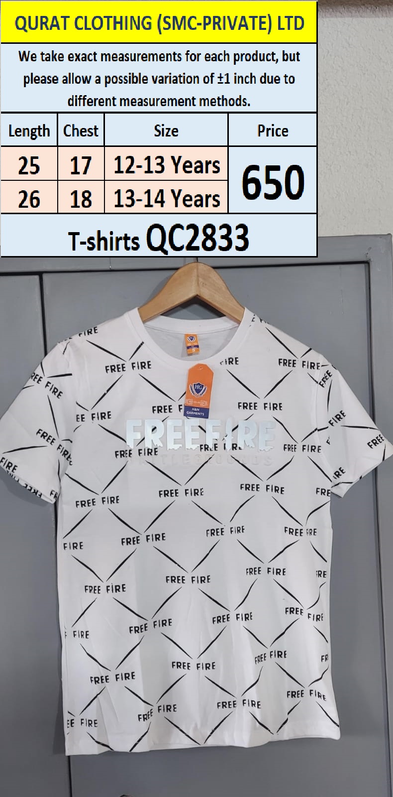 T-shirt Code QC2833