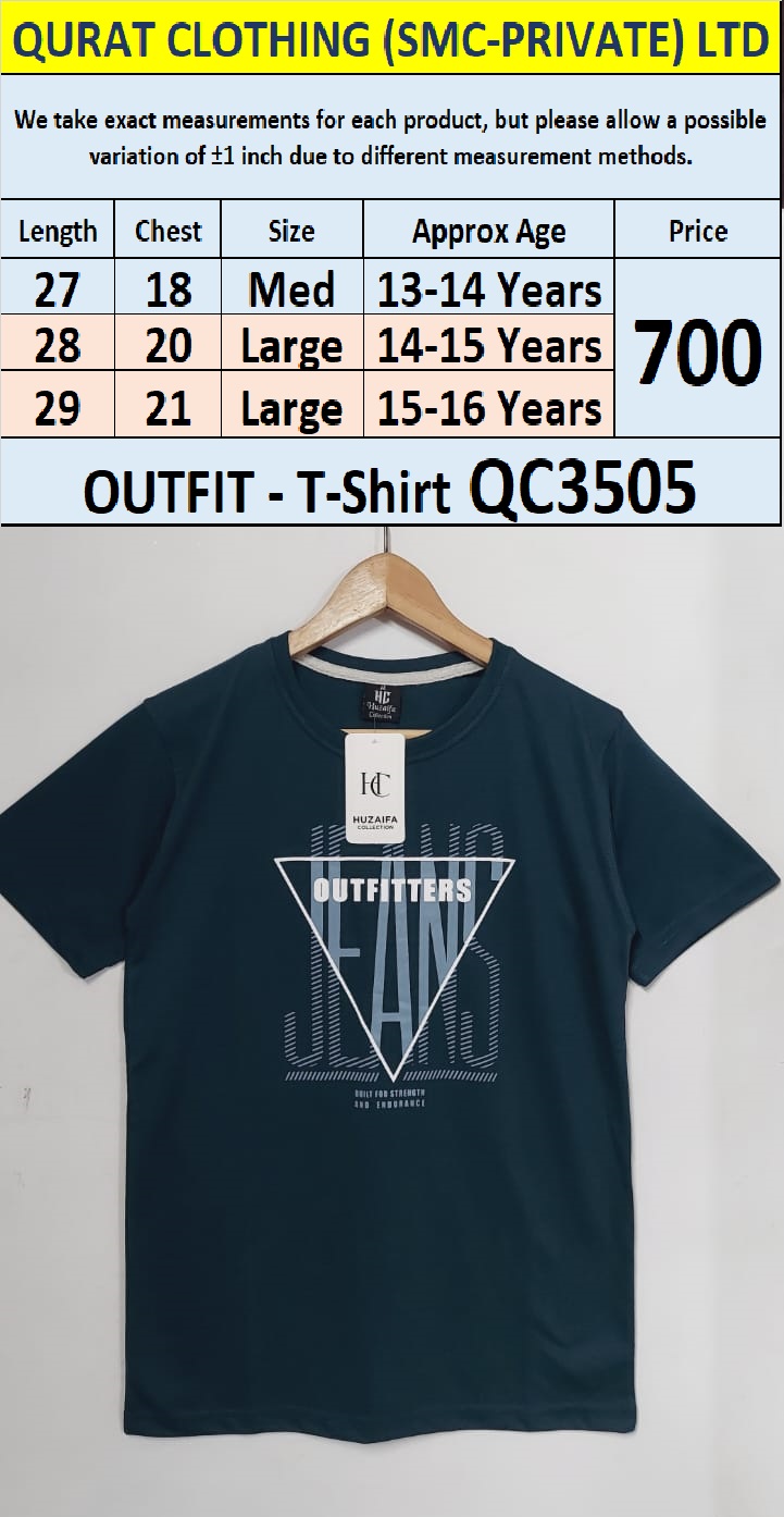 Soft Cotton Blended OUTFIT T-Shirt QC3505