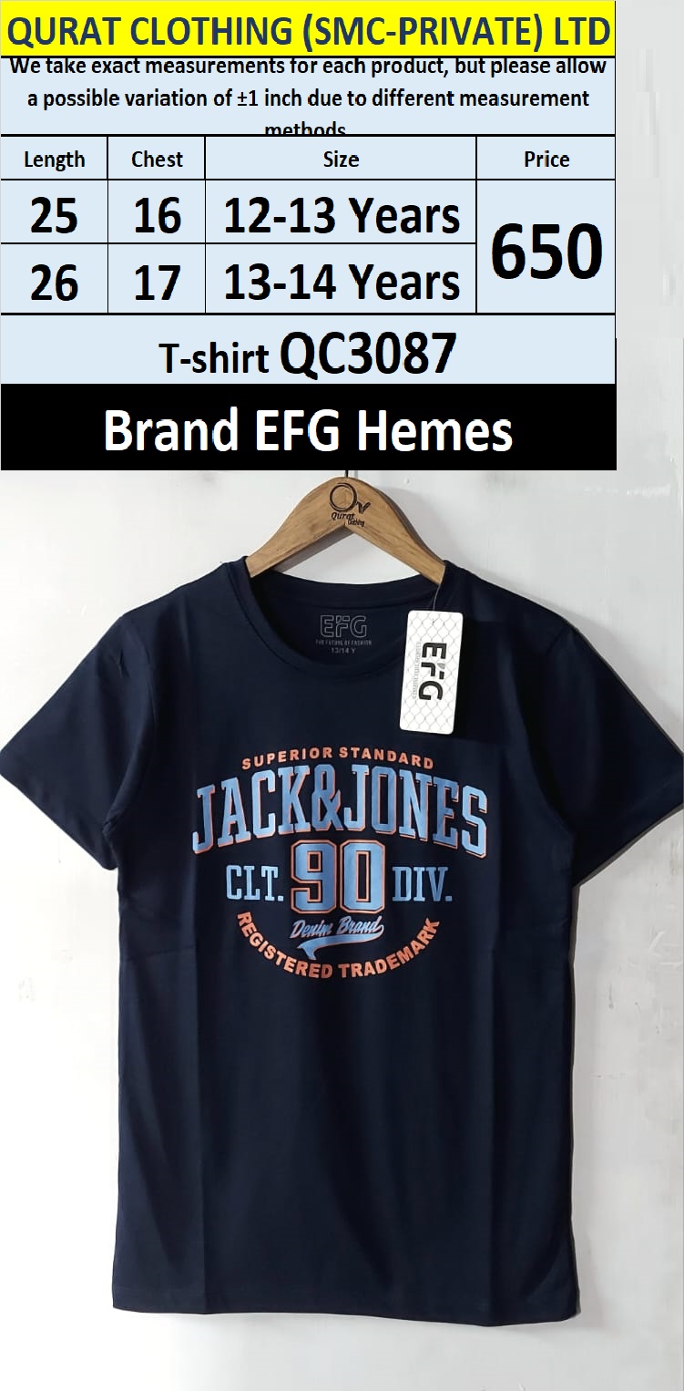 EFG Hemes Brand Cotton Blended T-shirt QC3087