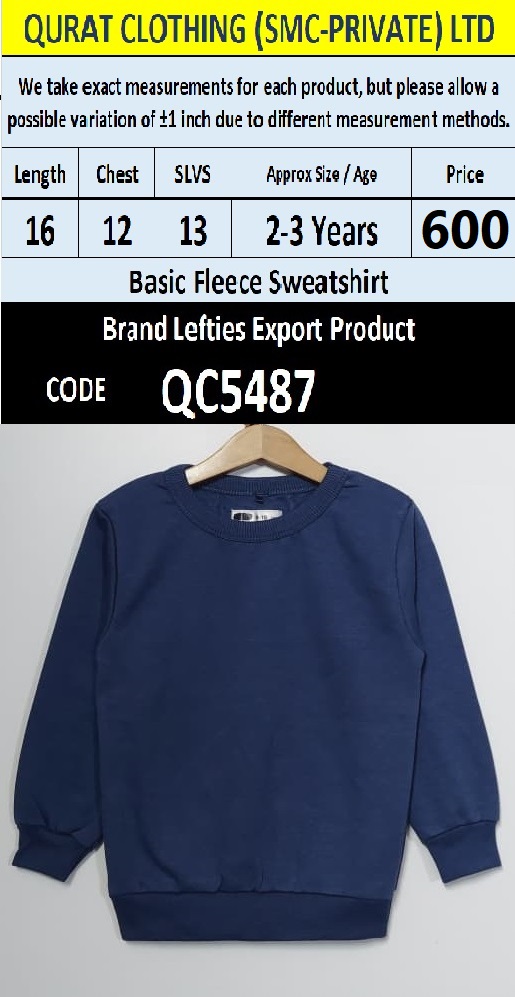 Brand Lefties Fleece Sweatshirt Export Europe - QC5487