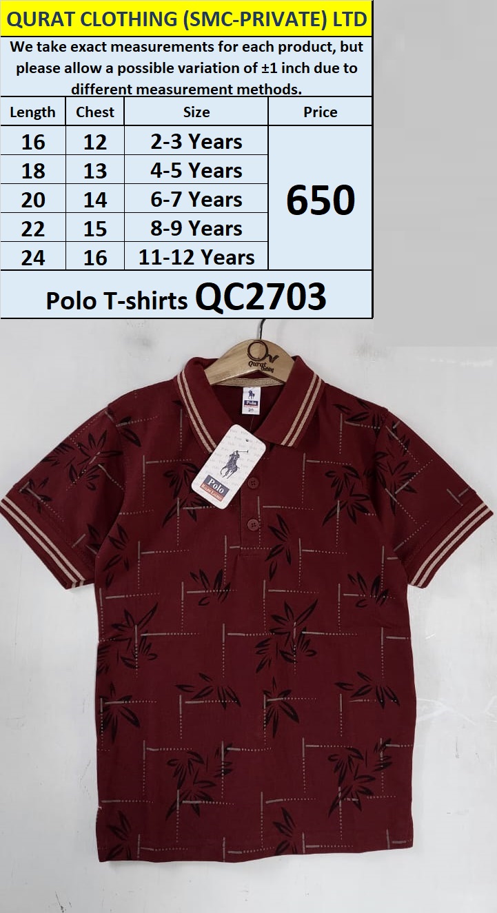 Printed Polo T-shirt QC2703